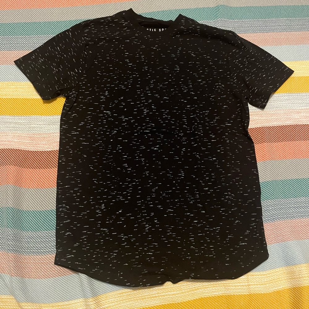 black and white mens tee